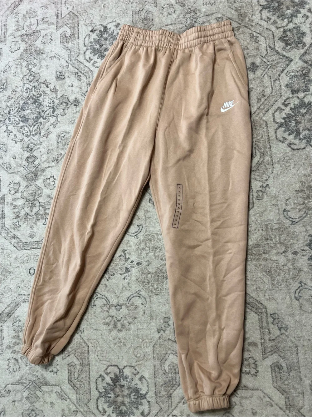 Unisex Nike Sportswear Club Fleece Big Kids Loose Pants Tan/Hemp